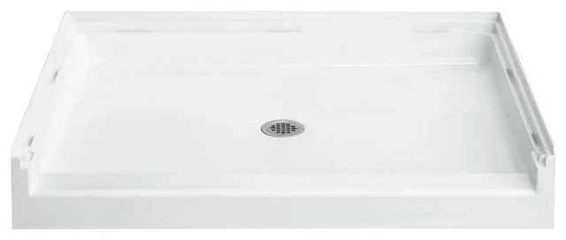 Sterling Accord 48"x36" Vikrell Center Shower Base, White 1 Sterling Accord 48"x36" Vikrell Center Shower Base, White