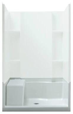 Sterling Accord 36"x48"x20.5" Vikrell Center Shower Base, White