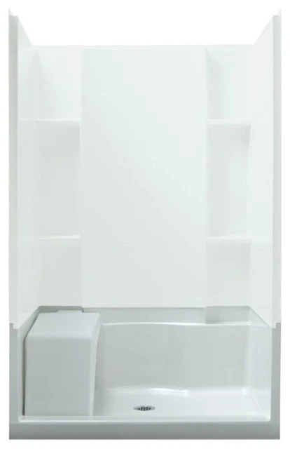 Sterling Accord 36"x48"x20.5" Vikrell Center Shower Base, White 1 Sterling Accord 36"x48"x20.5" Vikrell Center Shower Base, White