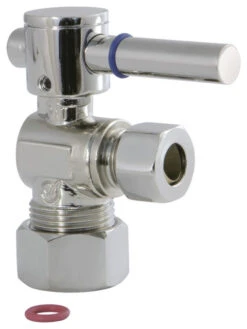 Fauceture Quarter Turn Valves (5/8" X 3/8" OD Comp), Polished Nickel