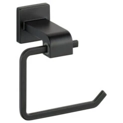 Delta Ara Toilet Tissue Holder, Matte Black, 77550-BL
