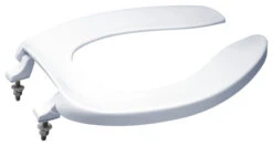 TOTO SC534#01 Elongated Commercial Open Front Toilet Seat, Cotton White