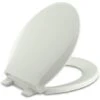 Kohler Cachet Quiet-Close With Grip-Tight Round-Front Toilet Seat, Dune