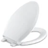 Kohler Cachet Quiet-Close With Grip-Tight Bumpers Elongated Toilet Seat, White