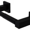 Allied Brass Montero Contemporary Two Post Toilet Tissue Holder, Matte Black