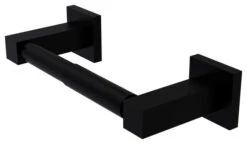 Allied Brass Montero Contemporary Two Post Toilet Tissue Holder, Matte Black