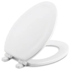 Kohler Stonewood Quiet-Close Elongated Toilet Seat, White