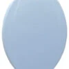 Trimmer Wood Toilet Seat, Light Blue