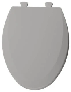 Bemis, Toilet Seat, Silver, 2"x15"x21"