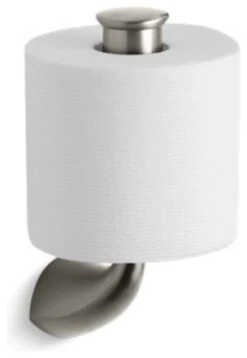 Kohler Alteo Vertical Toilet Tissue Holder, Vibrant Brushed Nickel