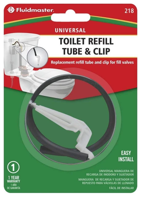 Fluidmaster 218 Toilet Refill Tube & Clip 1 Fluidmaster 218 Toilet Refill Tube & Clip