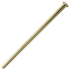 1/2"x12" Flat Head Toilet Supply Riser, Polished Brass