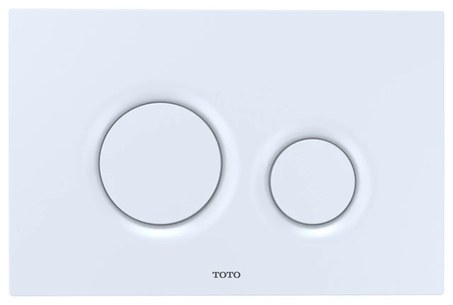 Toto YT930 Dual Button Push Plate With Round Buttons For In Wall Tank Systems ( 1 Toto YT930 Dual Button Push Plate With Round Buttons For In Wall Tank Systems (