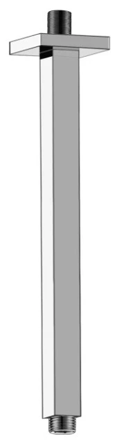 12" Square Ceiling Mount Shower Arm, Matte Black