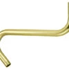 Showerscape 8" S-Shape Shower Arm, Polished Brass