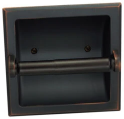Recessed Toilet Paper / Toilet Tissue Holder, Oil Rubbed Bronze