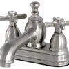 4" Centerset Lavatory Faucet With Brass Pop-Up, SN