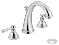 Moen Kingsley 2-Handle High Arc Bathroom Faucet, Chrome, 4.44"