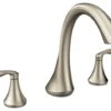 Moen Eva 2-Handle High Arc Roman Tub Faucet, Brushed Nickel
