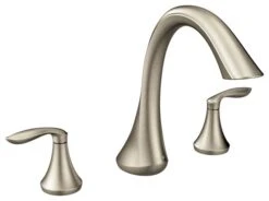 Moen Eva 2-Handle High Arc Roman Tub Faucet, Brushed Nickel