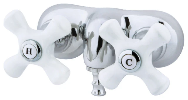 Kingston Brass 3-3/8" Wall Mount Tub Faucet, Polished Chrome 1 Kingston Brass 3-3/8" Wall Mount Tub Faucet, Polished Chrome