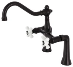 KS3235PX Deck Mount Clawfoot Tub Faucet, Oil Rubbed Bronze