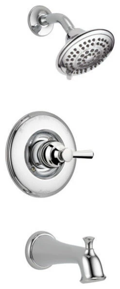 Delta Linden Monitor 14 Series Traditional Tub & Shower Trim, Chrome, T14493