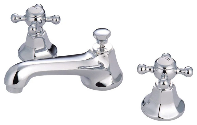 Kingston Brass KS4461BX 8 In. Widespread Bathroom Faucet, Polished Chrome 1 Kingston Brass KS4461BX 8 In. Widespread Bathroom Faucet, Polished Chrome