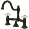 Kingston Brass Bridge Bathroom Faucets With Oil Rubbed Bronze KS3915PX