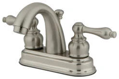 Kingston Brass 4" Centerset Bathroom Faucet W/Retail Pop-Up, Brushed Nickel