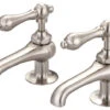 Vintage Classic Basin Lavatory Faucet, Brushed Nickel , Lever Handles