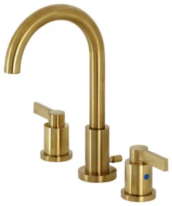 Fauceture Widespread Bathroom Faucets With Brushed Brass Finish FSC8923NDL