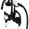 AE15T0 Clawfoot Tub Faucet With Hand Shower, Matte Black