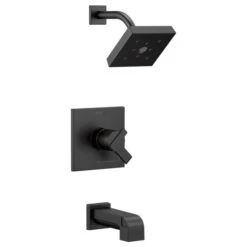 Delta Ara Monitor 17 Series H2Okinetic Tub & Shower Trim, Matte Black, T17467-BL