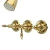Kingston Brass Polished Brass Magellan Three Handle Tub & Shower Faucet KB232KL