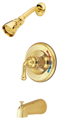 Kingston Brass Tub And Shower Faucet Trim Only, Polished Brass