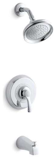 Kohler Fairfax Rite-Temp Bath/Shower Trim Set W/ Npt Spout, Polished Chrome