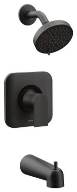 Moen Genta 1.75 GPM Posi-Temp Eco-Performance Tub/Shower, Matte Black