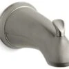 Kohler Forte Bath Spout W/ Sculpted Lift Rod, Vibrant Brushed Nickel