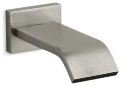 Kohler Loure Wall-Mount 9-3/4" Bath Spout, Vibrant Brushed Nickel