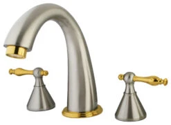 Kingston Brass Roman Tub Faucet, Brushed Nickel/Polished Brass