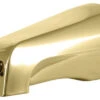 Trimscape 5-1/8" Tub Spout With Diverter, 1/2" CTS, Polished Brass
