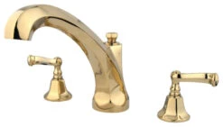 KS4322FL Roman Tub Faucet, Polished Brass