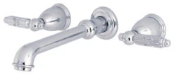 Kingston Brass Two-Handle Wall Mount Tub Faucet, Polished Chrome