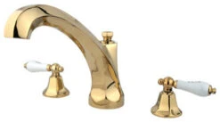 Metropolitan Roman Tub Filler With Porcelain Lever Handles