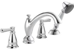 Delta Linden Traditional Roman Tub With Hand Shower Trim, Chrome, T4793