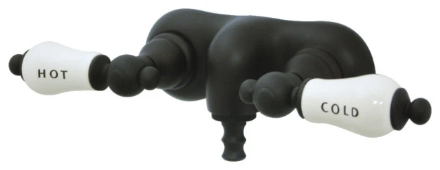 Kingston Brass 3-3/8" Wall Mount Tub Faucet, Oil Rubbed Bronze 1 Kingston Brass 3-3/8" Wall Mount Tub Faucet, Oil Rubbed Bronze