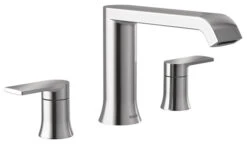 Moen Genta 2-Handle Deck Mounted Modern Roman Tub Faucet Chrome
