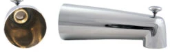 7" Diverter Tub Spout, Polished Chrome
