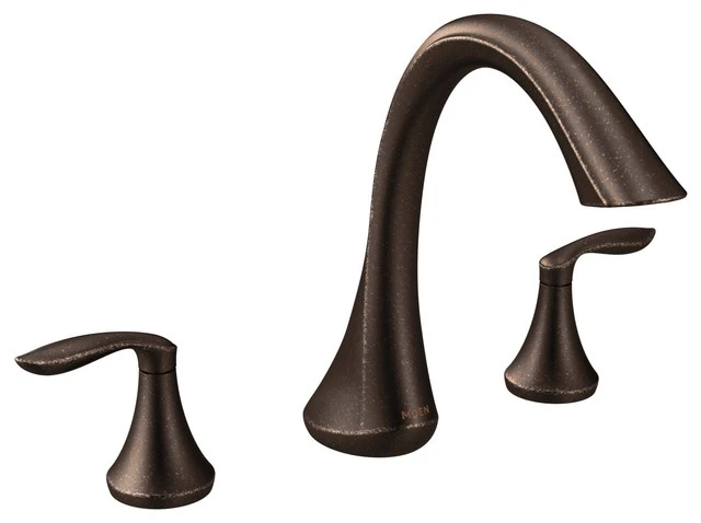 Moen Eva 2-Handle High Arc Roman Tub Faucet, Oil Rubbed Bronze 1 Moen Eva 2-Handle High Arc Roman Tub Faucet, Oil Rubbed Bronze